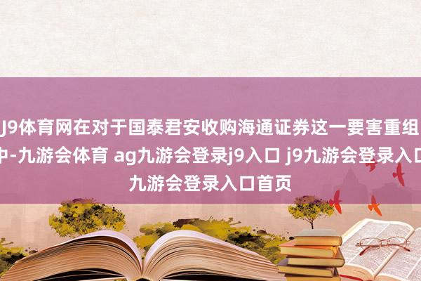 J9体育网在对于国泰君安收购海通证券这一要害重组事件中-九游会体育 ag九游会登录j9入口 j9九游会登录入口首页