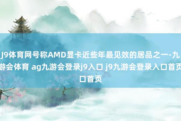 J9体育网号称AMD显卡近些年最见效的居品之一-九游会体育 ag九游会登录j9入口 j9九游会登录入口首页