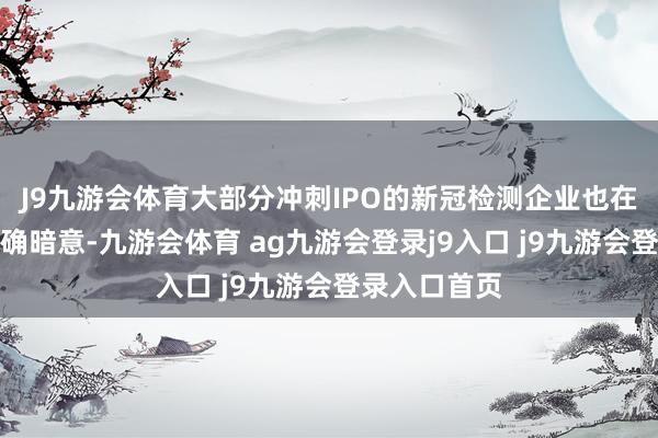 J9九游会体育大部分冲刺IPO的新冠检测企业也在招股书中明确暗意-九游会体育 ag九游会登录j9入口 j9九游会登录入口首页